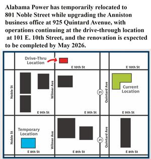 Alabama Power relocates Anniston office during renovation