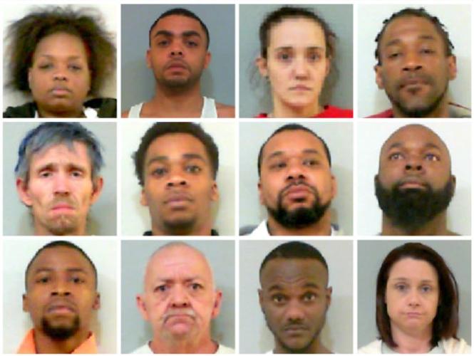 Execution of search warrants leads to 8 being arrested on felony drug