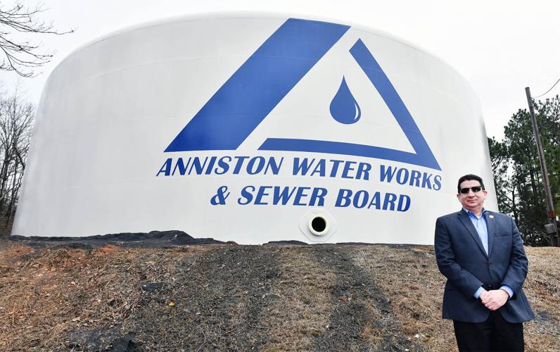 Freshly painted McClellan water tank represents end of a long process Anniston