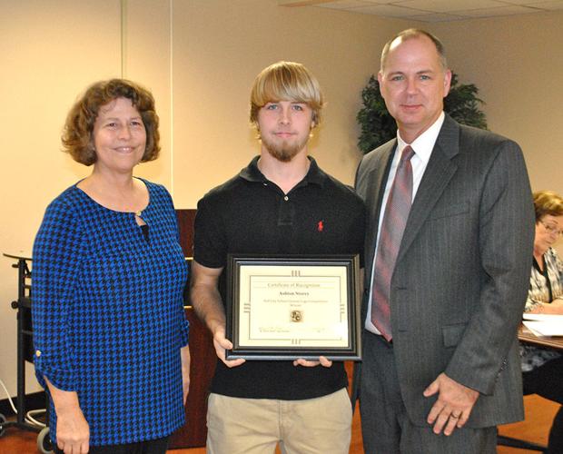 Pell City High School student recognized by BOE for designing new