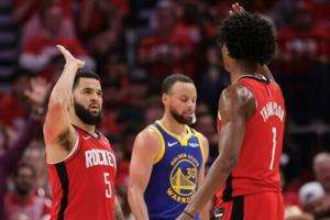 Rockets romp past Warriors to extend NBA playoff series