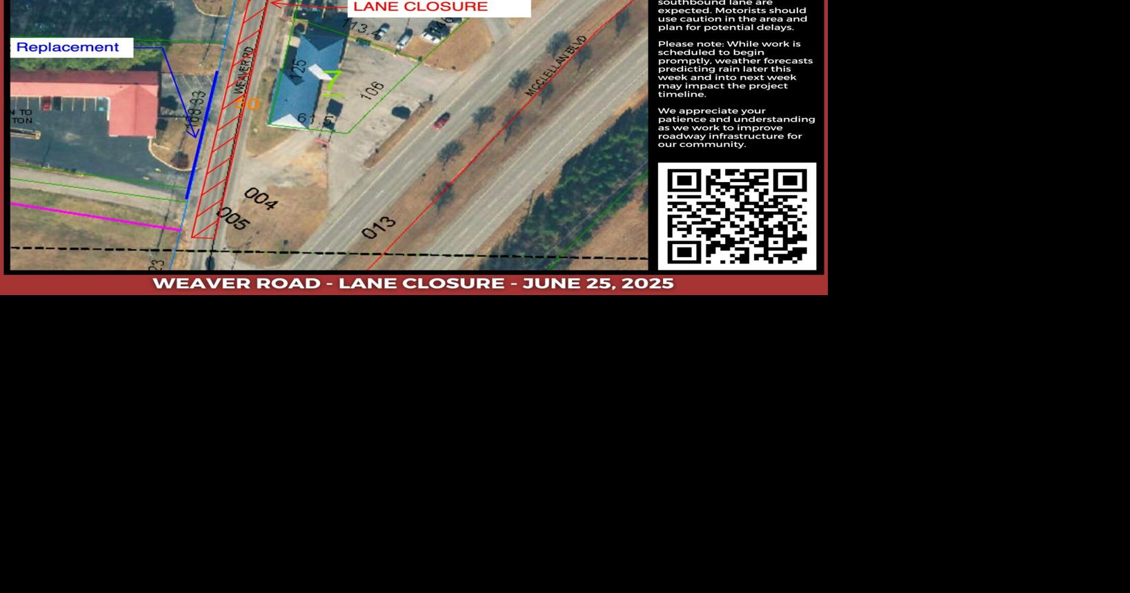 Weaver Road to close for improvements | Anniston | annistonstar.com