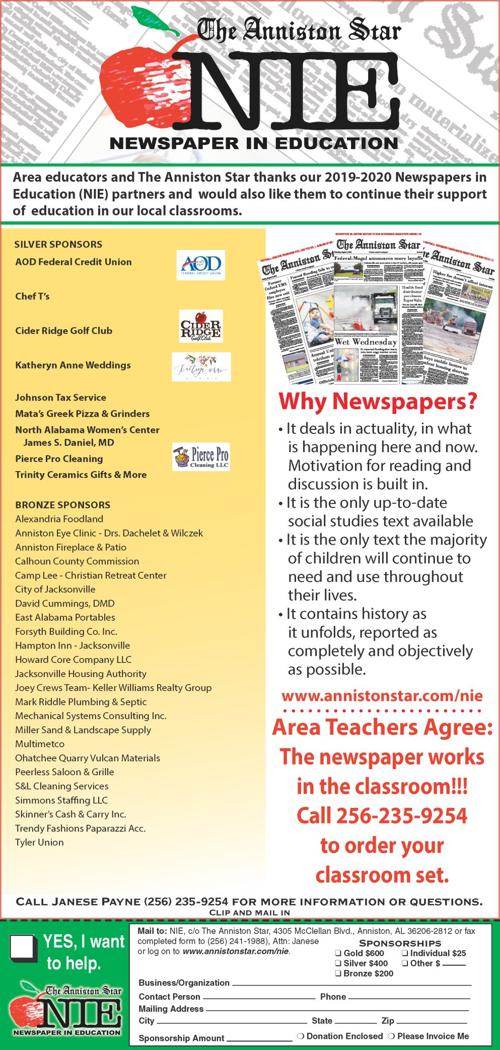 Newspapers in Education | annistonstar.com