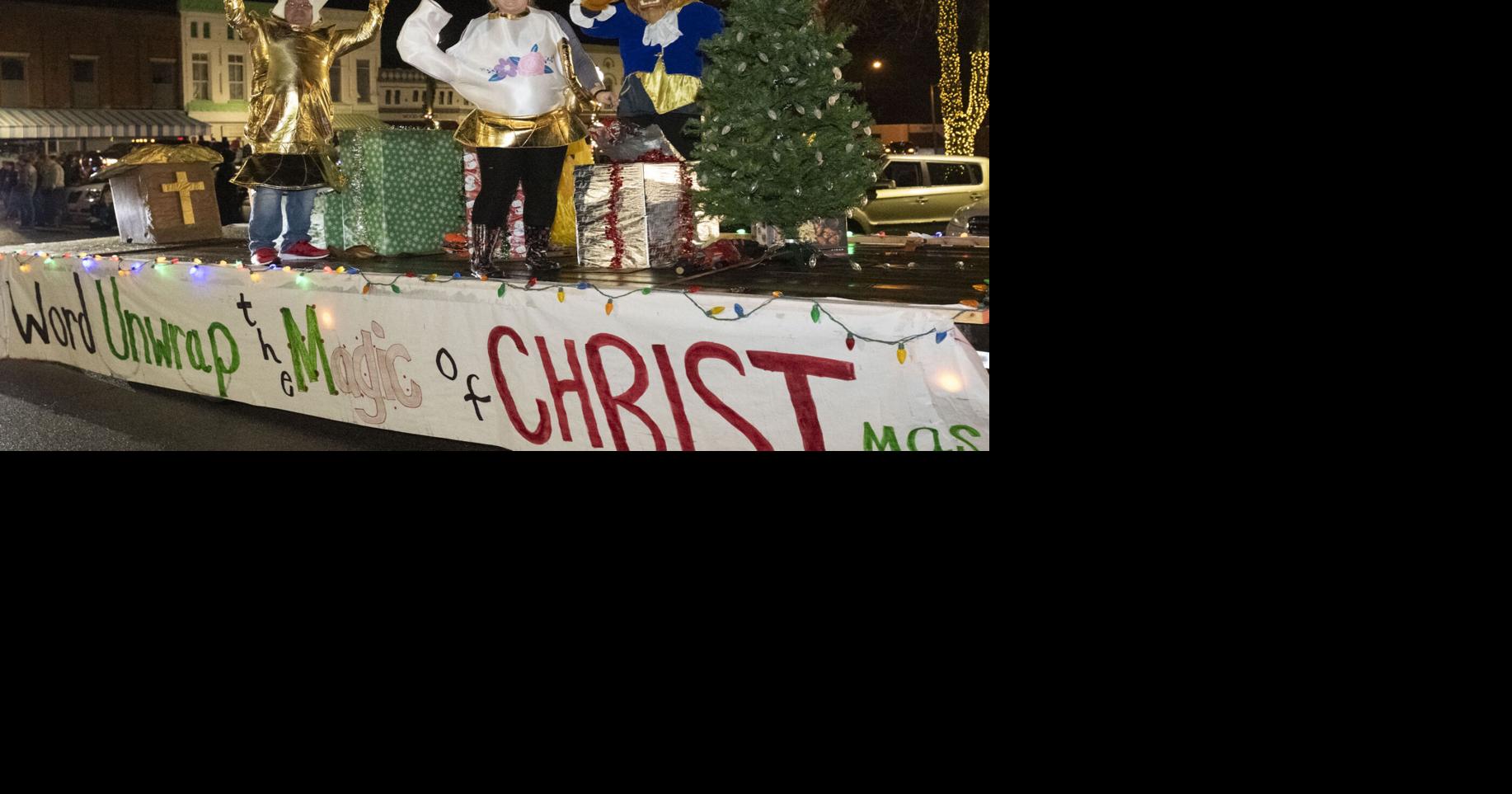 Talladega Christmas season with tree, parade News