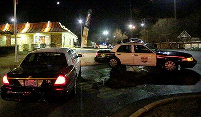 jacksonville shooting scene annistonstar mcdonald parked shown police cars file