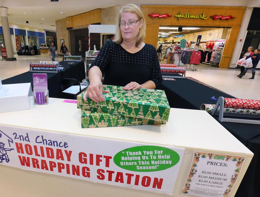 Charitable giftwrapping at mall helps victims of abuse Oxford