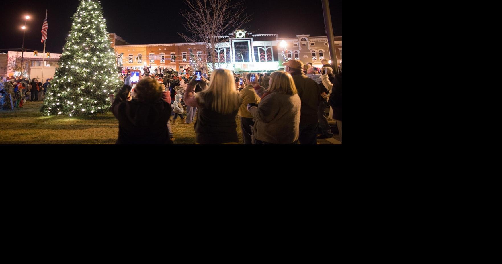 Talladega Christmas tree lighting kicks off Christmas on the Square in