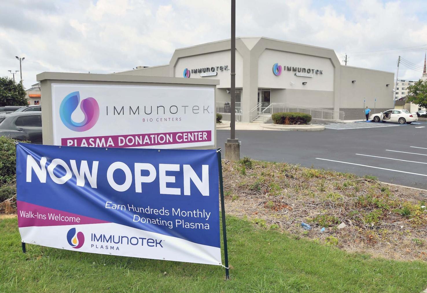 Bloodplasma donation center now open Business