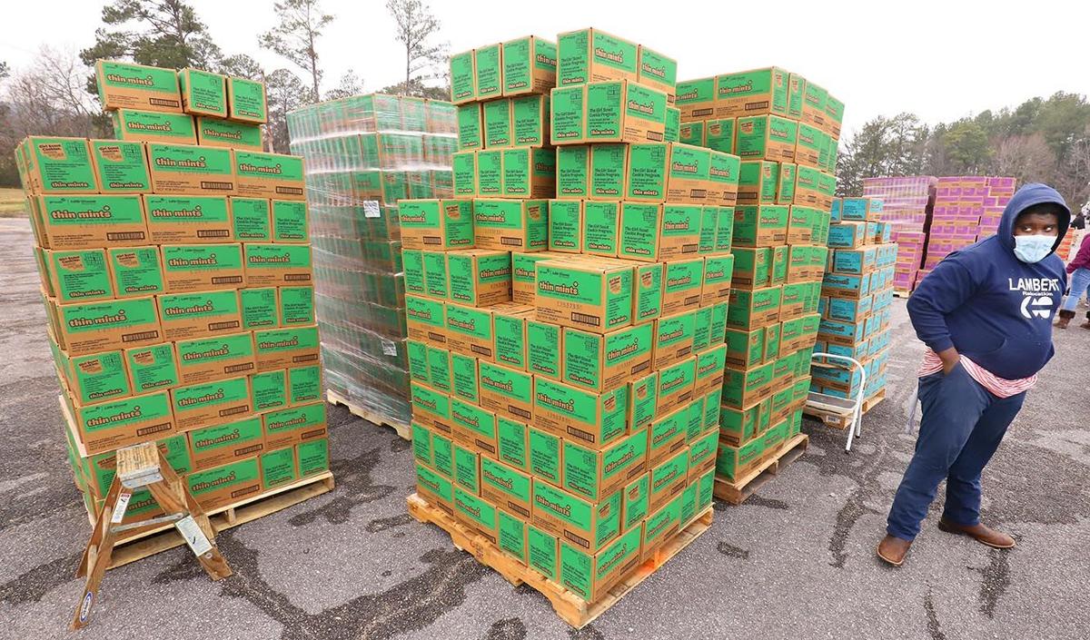 Girl Scout cookie drop