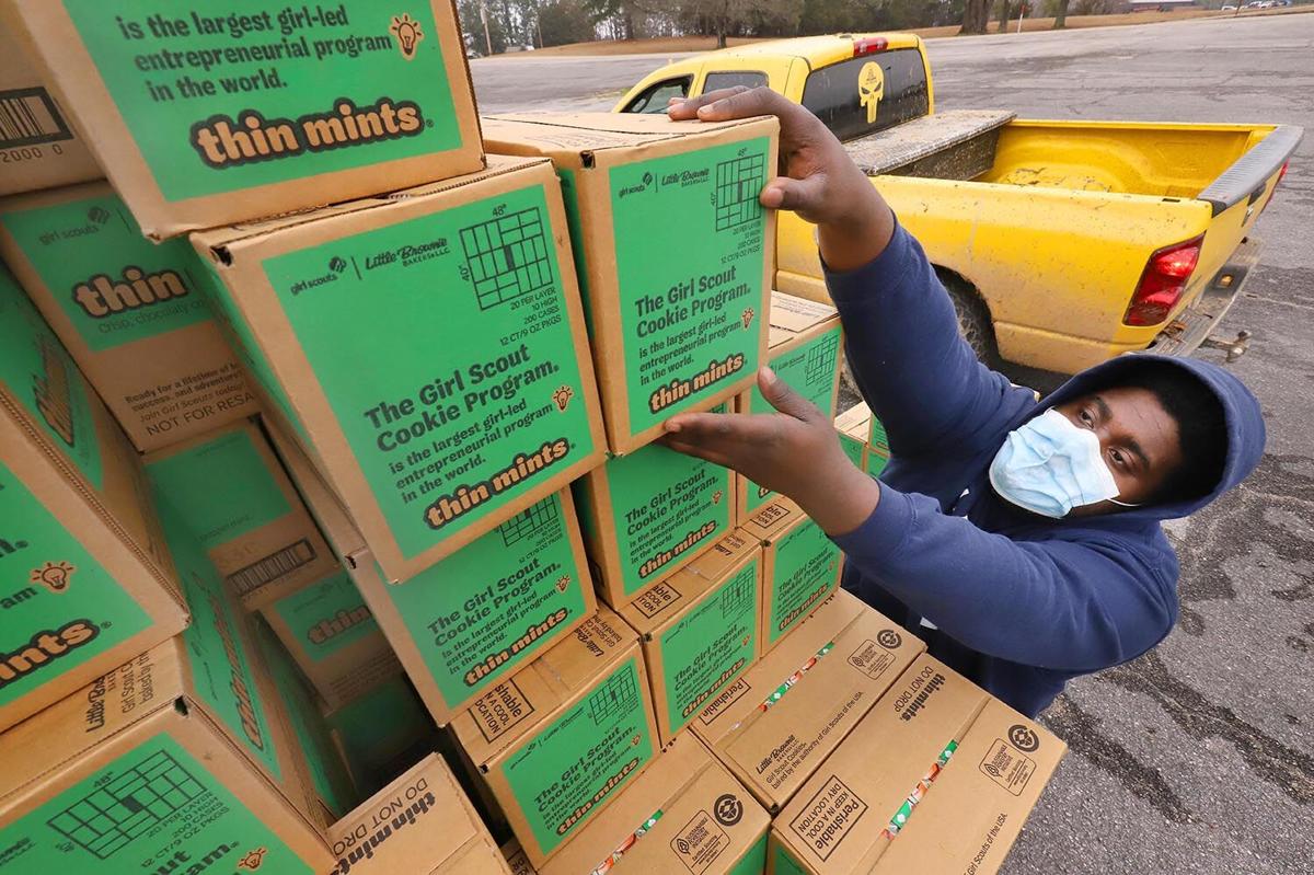 Girl Scout cookie drop