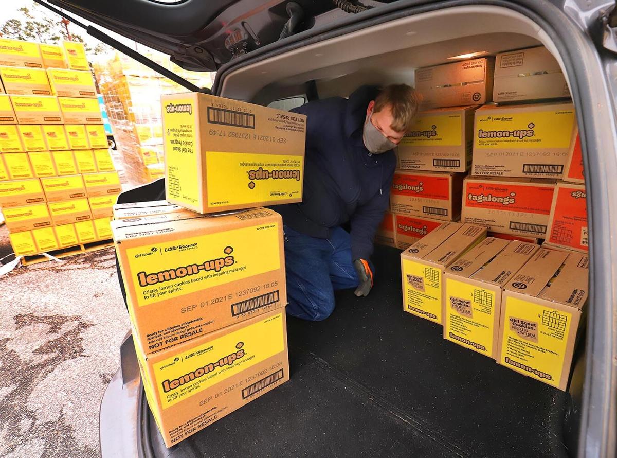 Girl Scout cookie drop