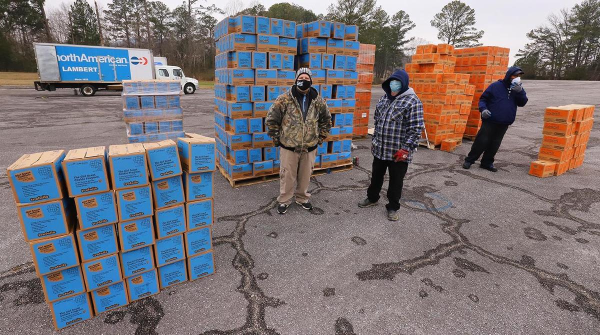 Girl Scout cookie drop