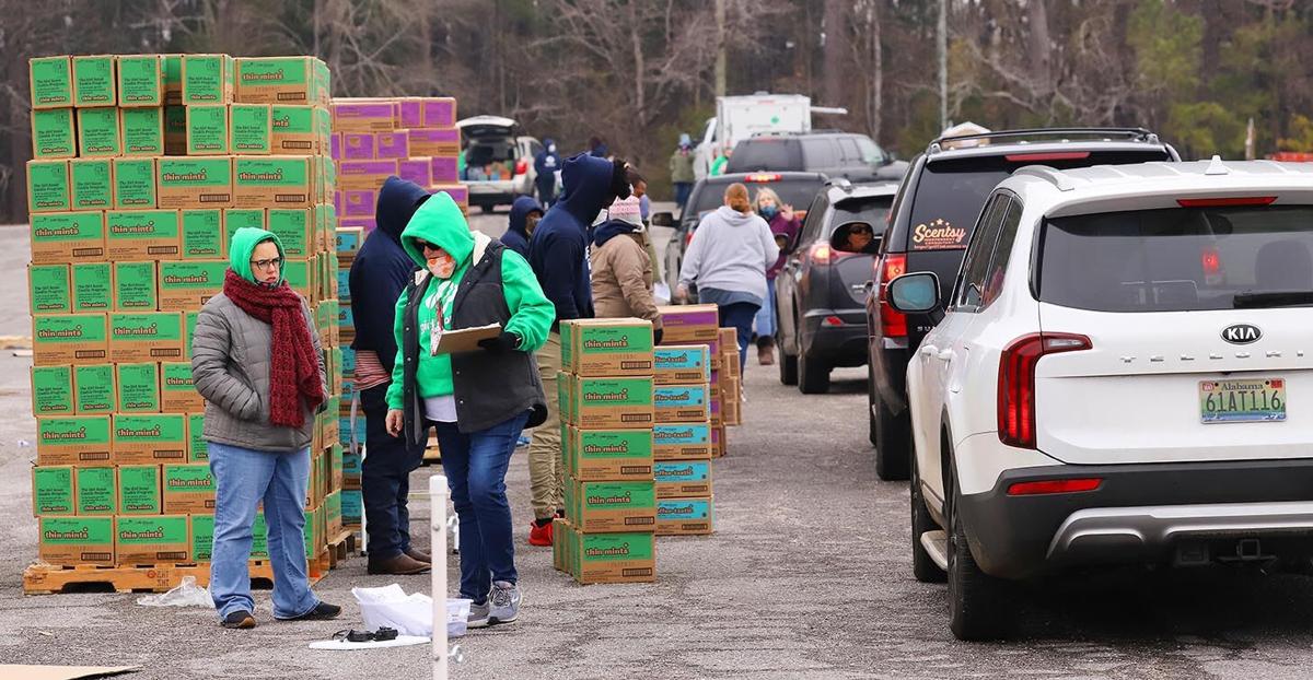 Girl Scout cookie drop