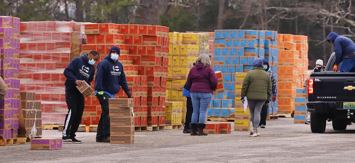 Girl Scout cookie drop