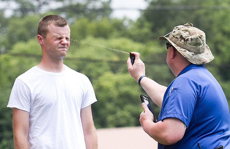 New Talladega police officers take part in pepper spray certification