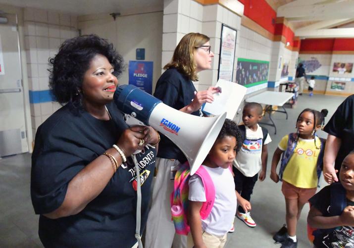 Photo gallery First day of school at Randolph Park elementary and Cobb Preparatory Academy