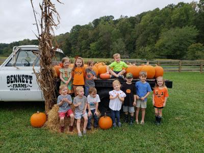 In Your Community ... Pre-school children of St. Mark United Methodist Church visit Bennett Farms