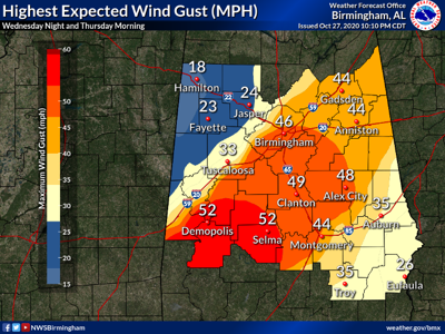 Tropical Storm Zeta Wind Gusts May Knock Down Trees Power Lines Thursday Free Content Free Annistonstar Com