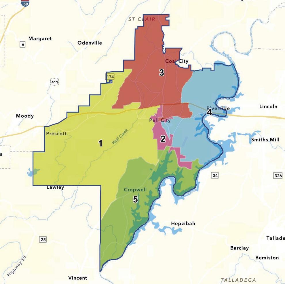 Pell City school board releases map of proposed attendance zones News