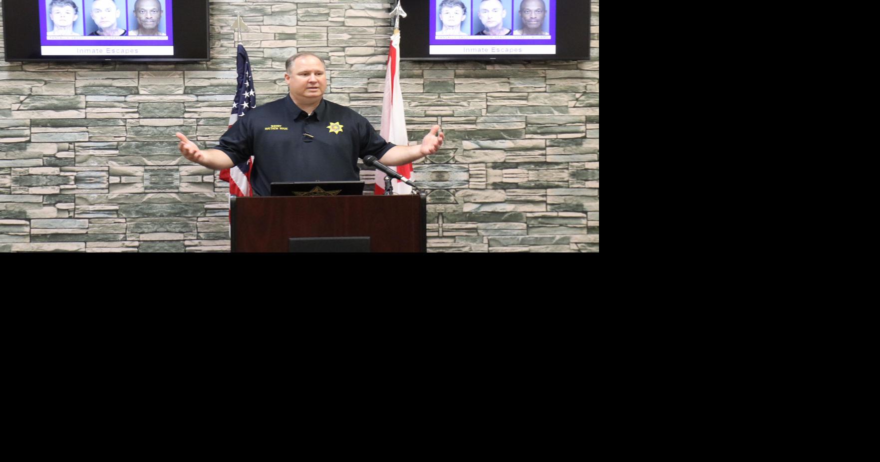 Sheriff says three jail inmates recaptured Monday after ramming through