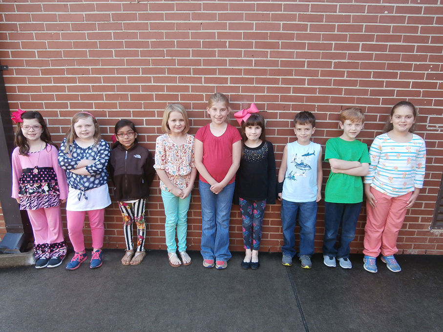 Springville Elementary students of month School Days