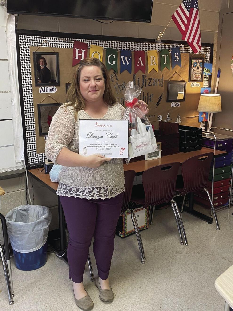 Danya Croft named Teacher of Month The St Clair Times annistonstar com