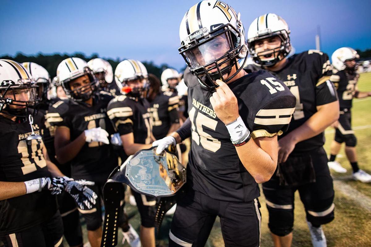 PELL CITY BELTS CALERA Panthers force 5 turnovers, score touchdown on
