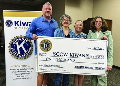 Kiwanis Club of St. Clair County West Secures $1,000 Matching Grant from Alabama Kiwanis Foundation