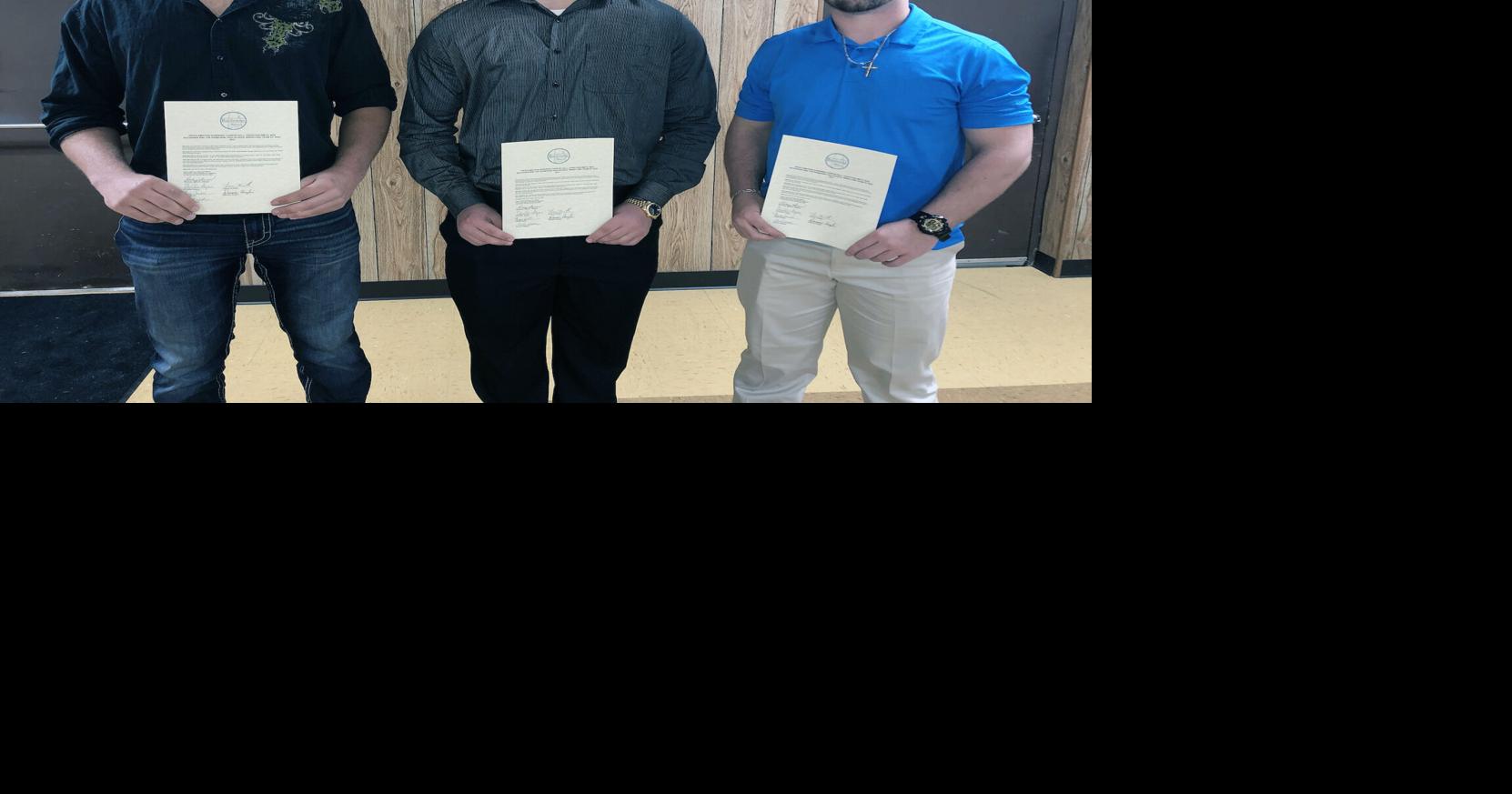 Ranburne Town Council honors three RHS wrestlers Cleburne County