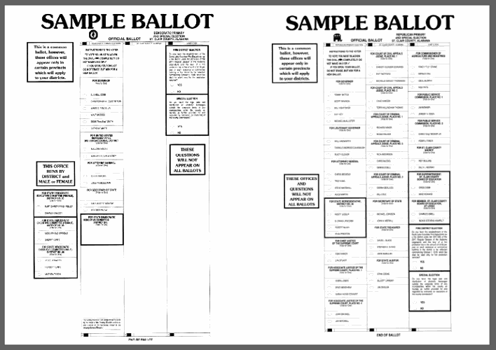 Ballots set for June 5 Democratic and Republican primary elections in