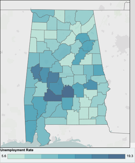 Alabama unemployment falls in May after reopening; Calhoun County ...