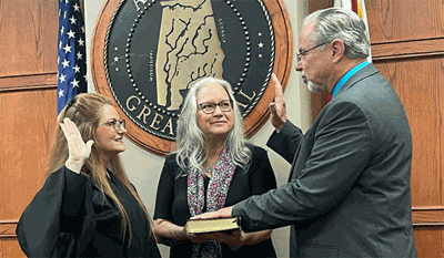 Rep Mark Gidley has himself sworn in twice Calhoun County
