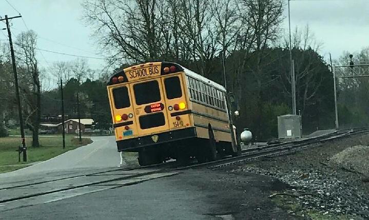 School bus rescued from train tracks in DeArmanville | Education ...