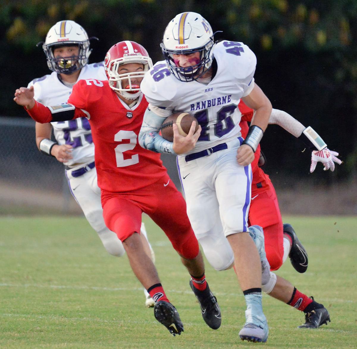 Prep Football Ranburne at Gaston Action Slideshows