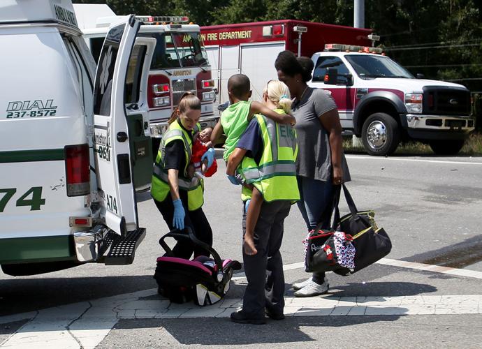 Two car accidents on Bynum Leatherwood Road send 5 to the hospital