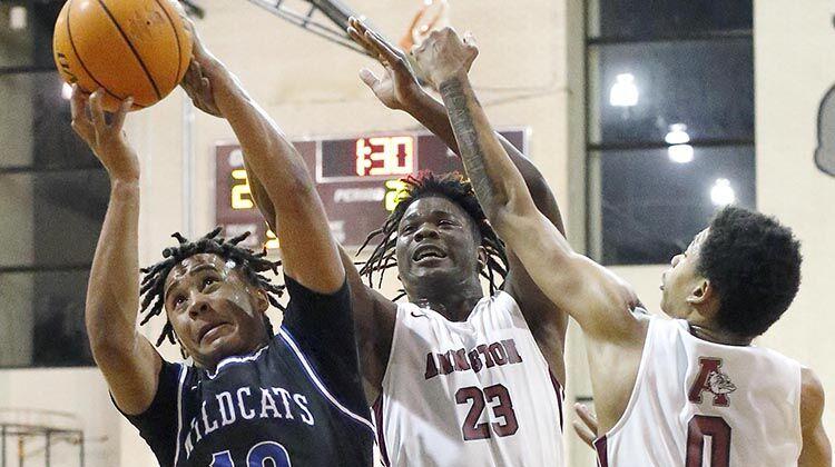 AnnistonStar.com - Photos: Anniston vs White Plains, AHSAA Boys Basketball Tournament Game image
