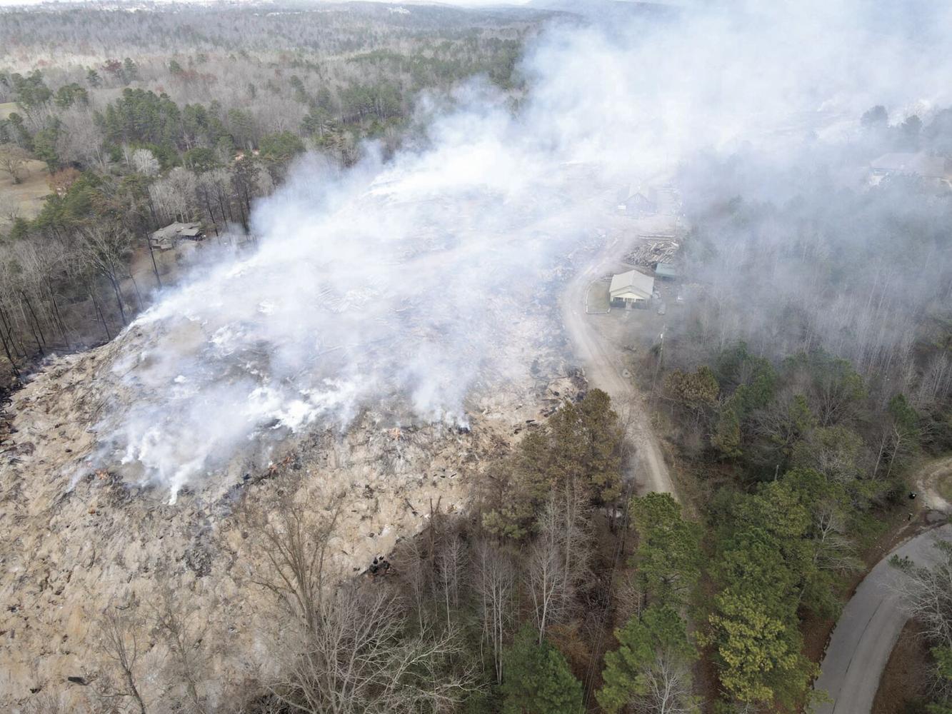 Landfill fire continues to burn The St Clair Times annistonstar com