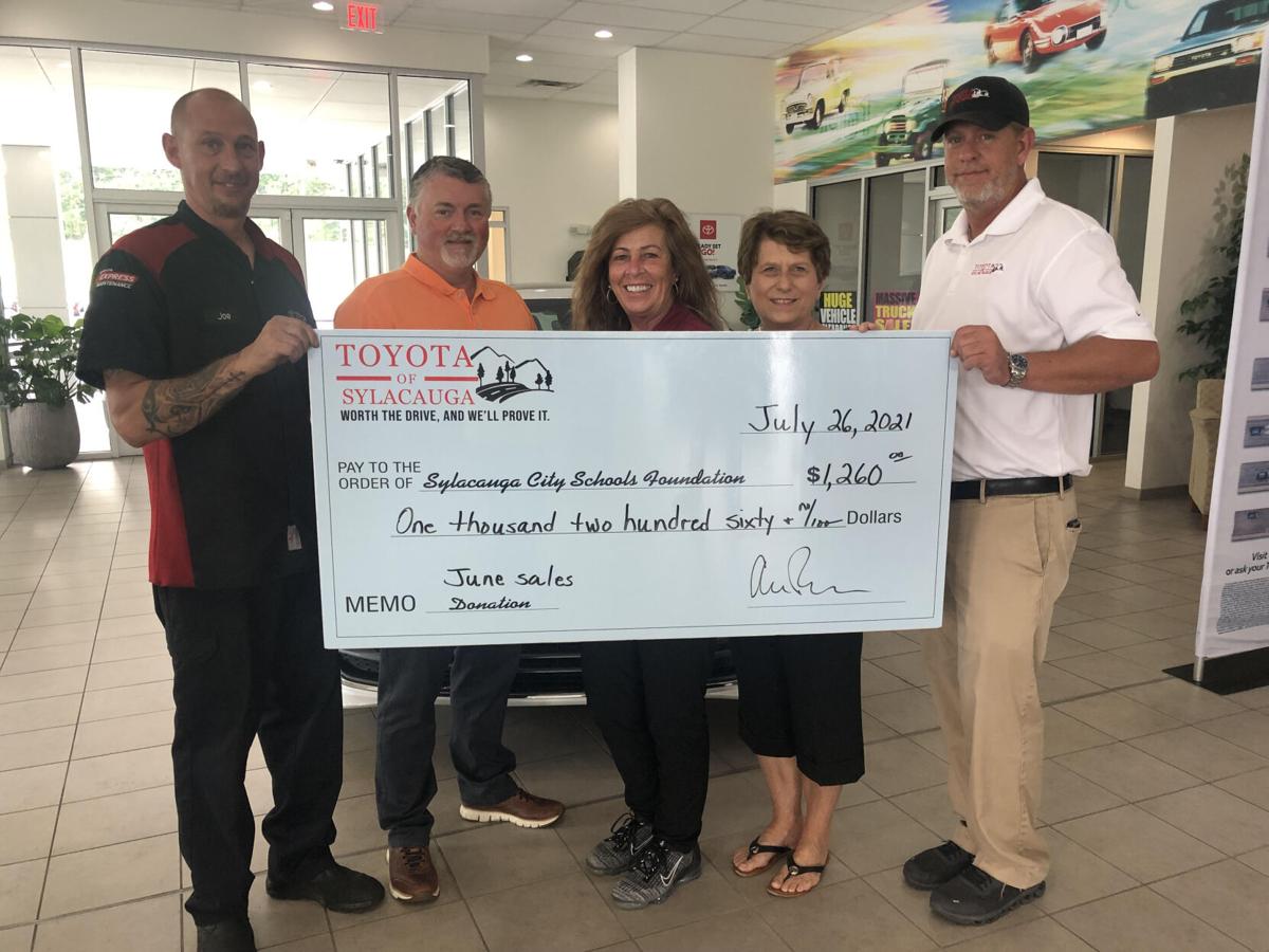 Sylacauga City Schools Foundation receives $1,260 from car dealership ...
