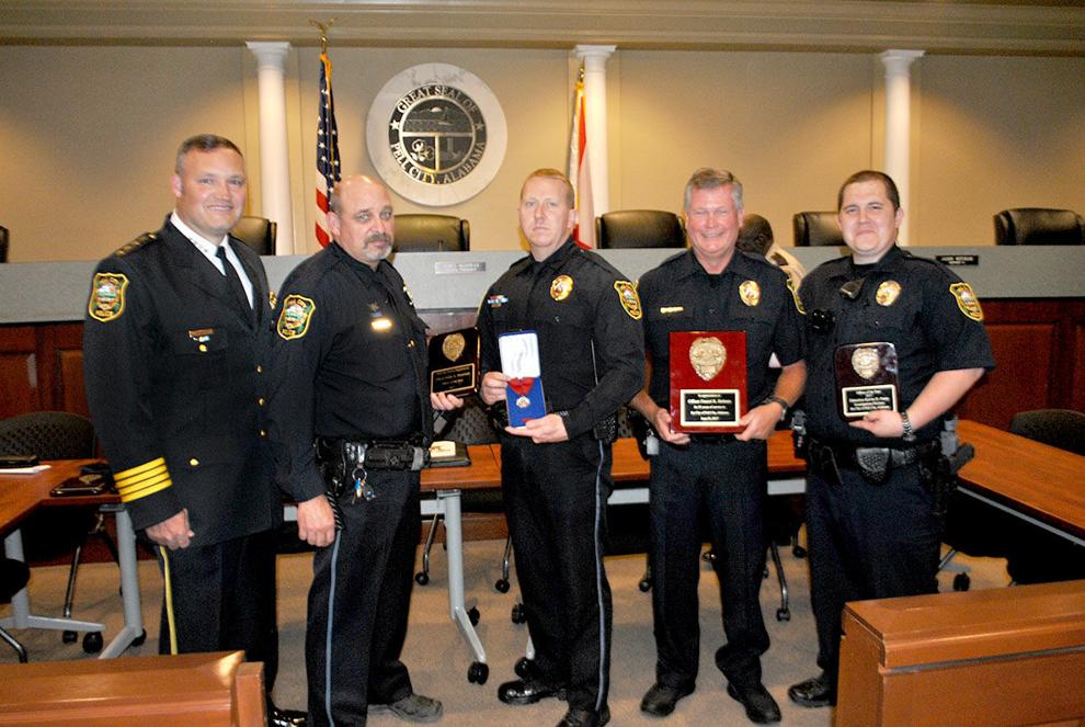 Several Pell City police officers recognized during ceremony at City
