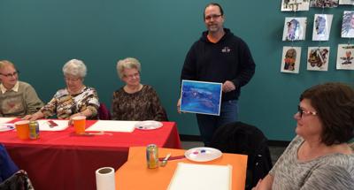 Abstract artist featured at library luncheon