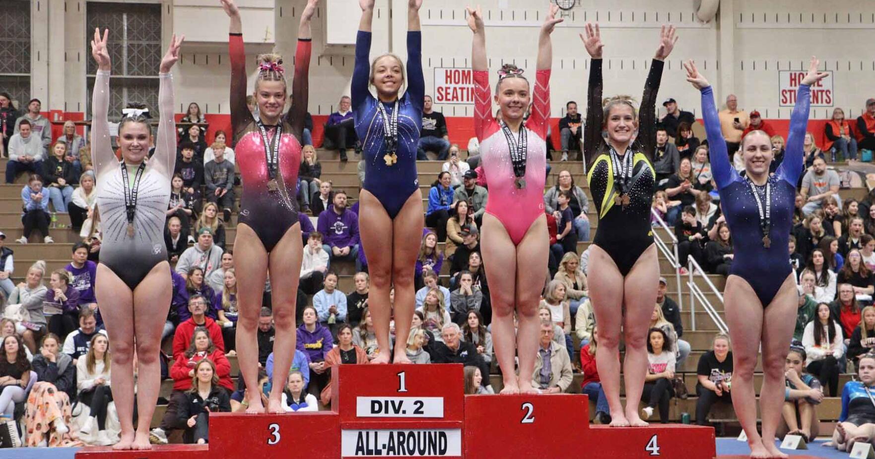 Gymnastics: Rice Lake's Ash sets beam record, repeats on vault to win Division 2 all-around state title