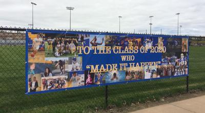 Banners recognize the Class of 2020