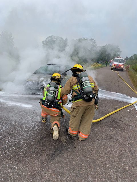 Ashland Firefighters Battle Car Blaze | Subscriber | Apg-wi.com