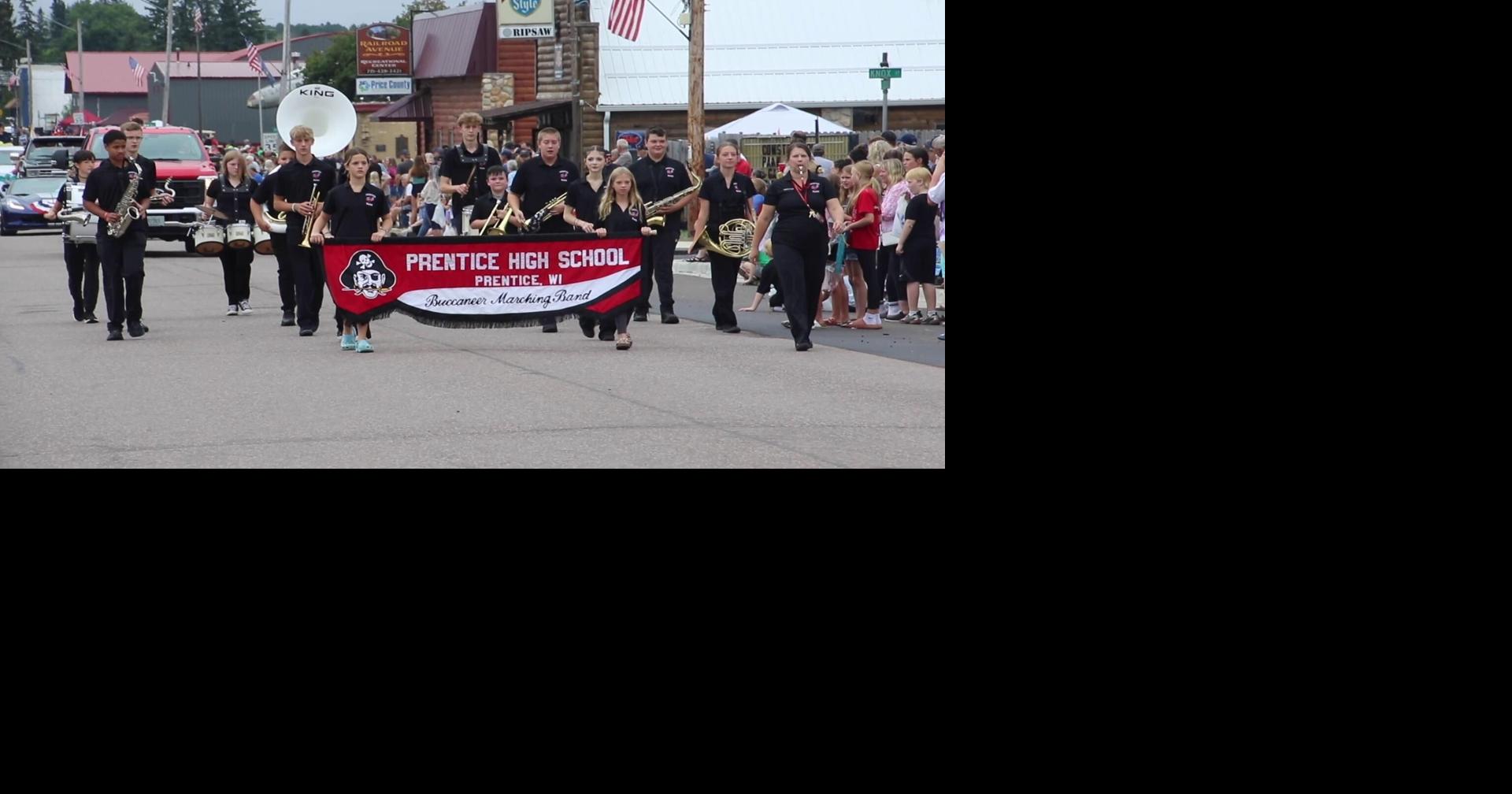 Prentice High School Marching Band in the Progress Days Parade