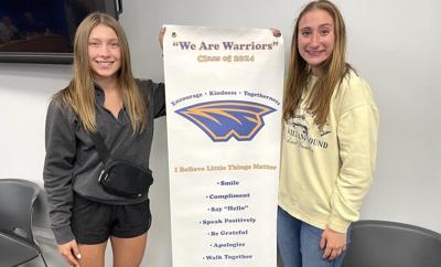 Student Leadership Team creates banners to promote positivity