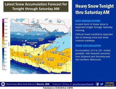 Potential snow amount rises to a foot Free