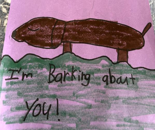 Haugen Elementary student make Valentines for veterans Photos apg