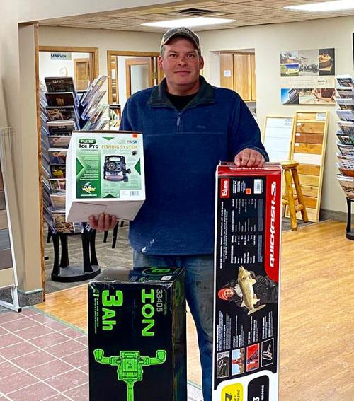 NABA ice fishing prize winner