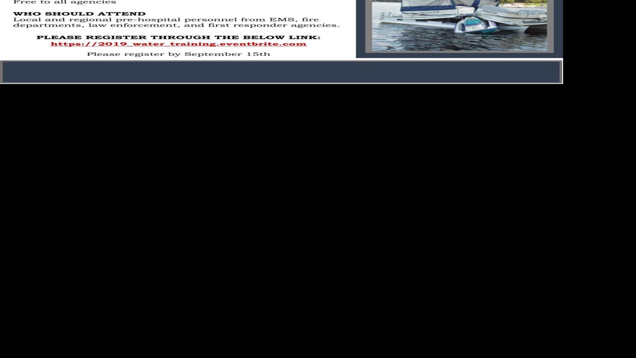 Water Emergency Training To Be Held In Cumberland Free Apg Wi Com