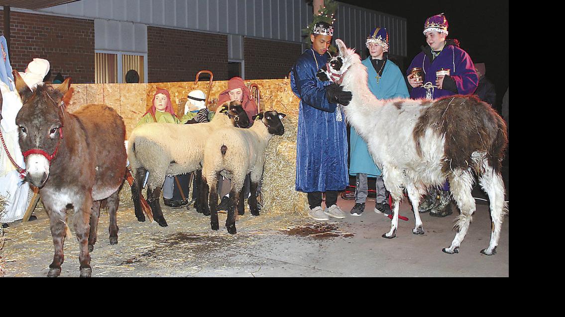 Live Nativity included animals Free